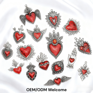 Nuevo collar NFC, colgante de corazón de Ángel NFC, regalos RFID de 13,56 MHz, colgante de Metal inteligente NFC, etiqueta RFID en forma de corazón - Product Image 2