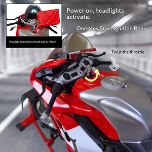 Modèle de locomotive ultra léger en alliage de carbone Ducati [Collection artisanale] 1/6, très grand format - Product Image 4