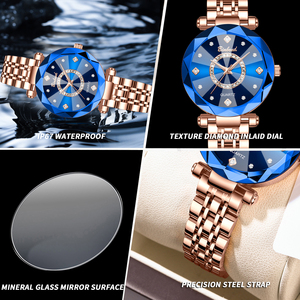 <span class=keywords><strong>Orologio</strong></span> da Polso BINBOND Heart of Sea, Vetro Multifaccettato di Lusso, <span class=keywords><strong>Cinturino</strong></span> in <span class=keywords><strong>Acciaio</strong></span> Solido, <span class=keywords><strong>Orologio</strong></span> al Quarzo da <span class=keywords><strong>Donna</strong></span>, Resistente all'Acqua 30M - Product Image 6