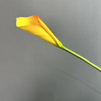 RK270 Großhandel Langstielige EVA Calla-Lilien Weiß Rosa Realistische Künstliche Calla-Blumen für Heim- und Hochzeitsdekoration