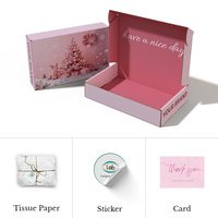 Dossiers en carton ondulé de luxe recyclé personnalisés, emballages biodégradables avec laminage mat, gaufrage et feuille d'argent, cadeau de Noël