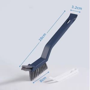 Cepillo multiusos para limpiar juntas de azulejos de baño, cepillo para limpiar ranuras de ventanas, cepillo manual para limpiar esquinas de paredes del hogar, herramienta de cocina - Product Image 6