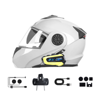 N3X Nouveau casque de moto avec interphone Qualité sonore claire Full-duplex interphone moto 300M casque d'équitation extérieur pour casque