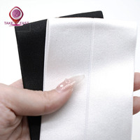 Bande élastique pliable en nylon tressé à chevrons noir et blanc, haute élasticité, pour vêtements et accessoires de pantalon, vente en gros depuis la Chine