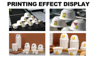 Machine d'impression sérigraphique KEYCAI entièrement automatique multi-couleurs pour gobelets à café jetables en plastique, gobelets à thé au lait et gobelets en papier