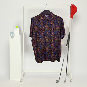 Polo de golf pour homme de luxe OEM de haute qualité, manches courtes, 100 % polyester, logo brodé personnalisé - Product Image 5