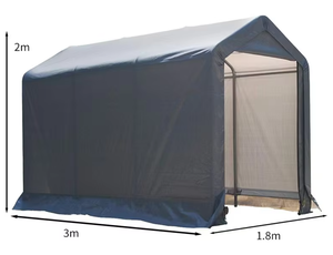 Cochera Personalizada con Techo de Polietileno Ecológico de 1-3/8 Pulgadas de Grosor, Impermeable, con Estructura de Acero con Recubrimiento en Polvo - Product Image 2