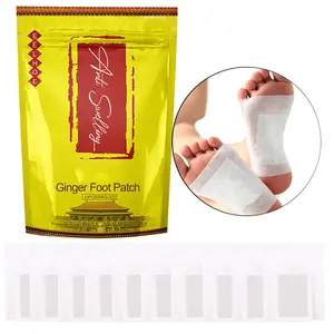 Factory Wholesale Foot Patch oem/odm 10pcs Herbal Ginger Health Heat Slim Oxin Removal Foot Pads Toxin Detox Foot Patches