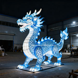 فانوس التنين الصيني للتخرج والمعارض التجارية - ديكور أسطوري مصنوع يدويًا بإضاءة LED مع خيارات تصميم مخصصة - الأكثر مبيعًا - Product Image 1
