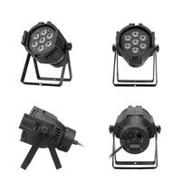 Projecteur LED Par mini 7*10W RGBW 4-en-1 avec effet de mélange de couleurs RGBW, éclairage de scène, contrôle DMX512 pour parcs à thème et fêtes