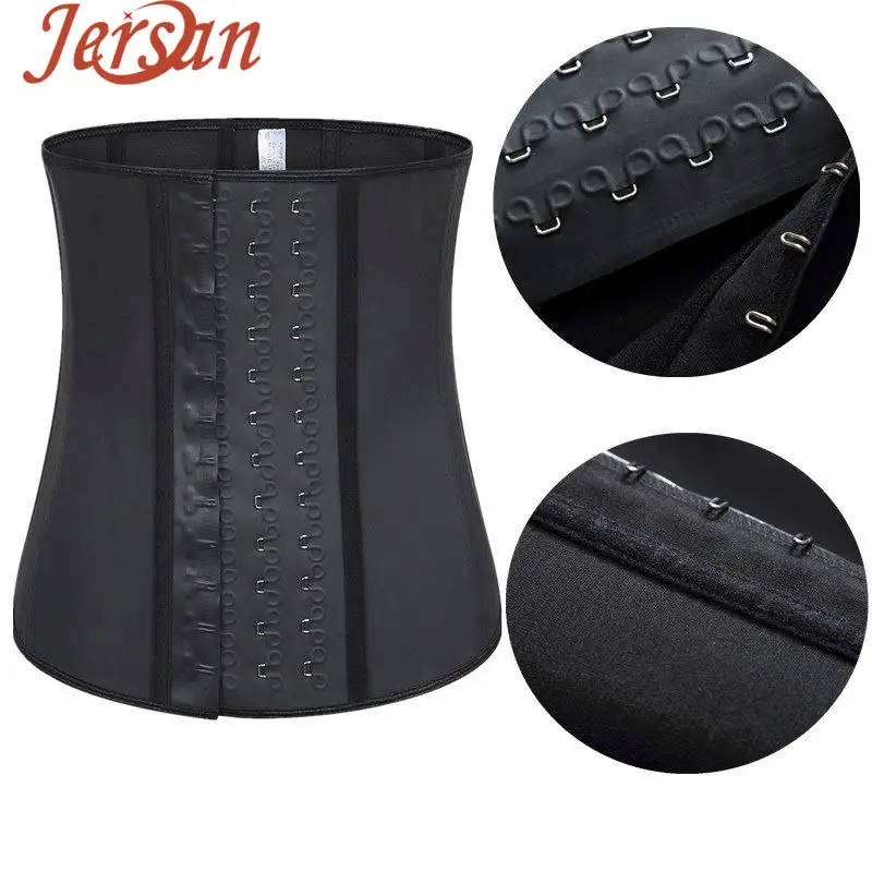 Modeling Strap Women Latex Waist Trainer Slimming Sheath Woman Flat Belly Black Corset Belt Underbust Body Shapewear Lose Weight