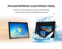 PC industriel à écran tactile capacitif multi-touch de 17 pouces, entièrement laminé, robuste, Intel Gen I5 4300U, 2 COM RS232/485 pour salle de contrôle
