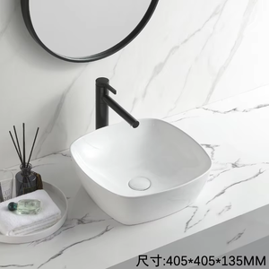 Lavabo de Diseño Artístico, Lavabo de Cerámica para Encimera, Artículos Sanitarios, Lavabo de Cerámica para Baño, EV-500 - Product Image 2