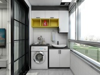 Armoire de buanderie extérieure durable pour balcon, sur mesure, pour machine à laver, résistante aux intempéries