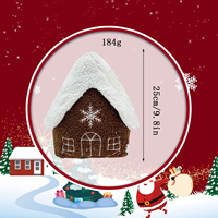 Maison en pain d'épice de 25cm pour enfant et fille, jouets en peluche mignons, doux, pour la décoration de la maison, cadeau de Noël