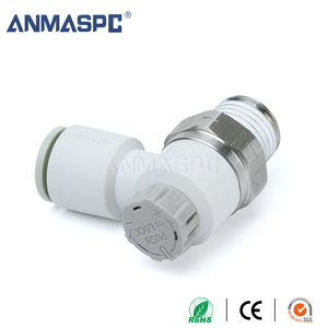 Điều khiển tốc độ khí nén với một chạm phù hợp AS2201F-01-04SA giới hạn ra/trong điều chỉnh van tiết lưu - Product Image 3