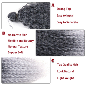 Extension per <span class=keywords><strong>capelli</strong></span> sintetiche con onda oceanica da <span class=keywords><strong>donna</strong></span> - Product Image 3