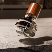 Ensemble de tamping pour café 58 mm avec tamper à percussion, anneau doseur et tasse - Outils de barista en acier inoxydable 304 pour la maison et le café