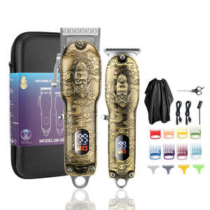 Ensemble <span class=keywords><strong>de</strong></span> tondeuses à cheveux personnalisées, Barbier professionnel sans fil, Machine <span class=keywords><strong>de</strong></span> coupe <span class=keywords><strong>de</strong></span> cheveux, Salon professionnel pour hommes Barbier Barbier - Product Image 6