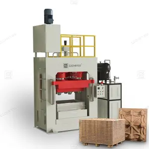 Chauffage thermique à l'huile presse à chaud hydraulique sciure de bois bloc comprimé palette moulée en bois machine de fabrication de palettes à vendre