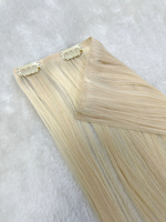 Extensions de cheveux à clipser Genius de haute qualité, populaires, invisibles, en cheveux humains véritables, ultra-fines, double épaisseur, blondes