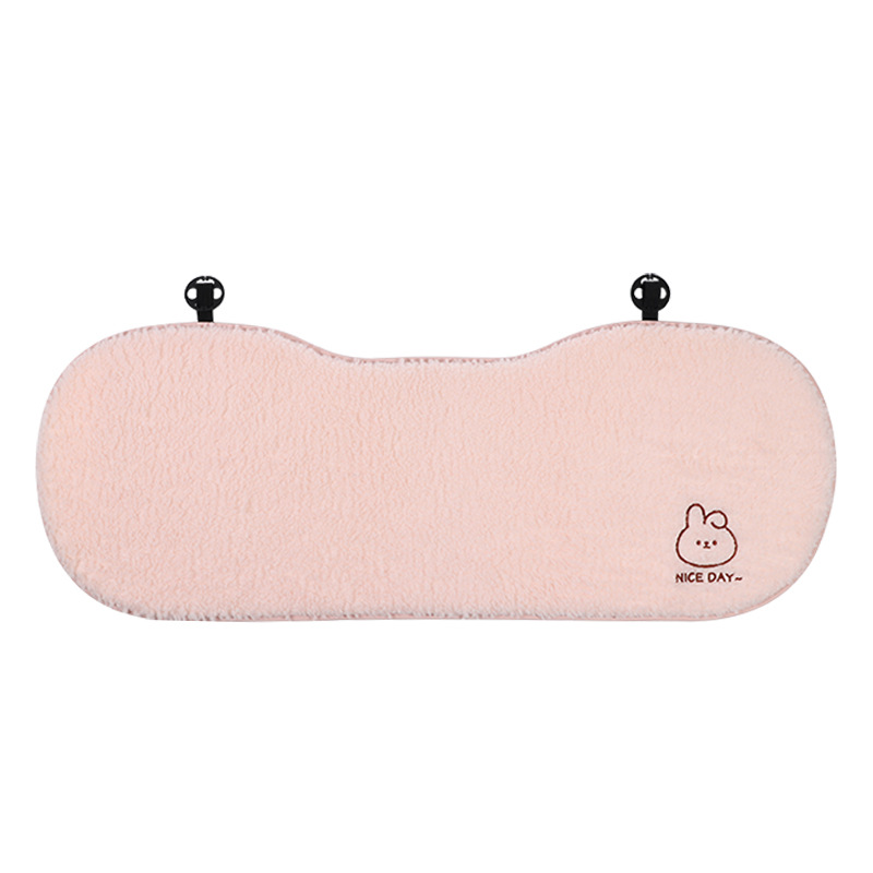 Coussin de siège arrière lapin en laine d'agneau