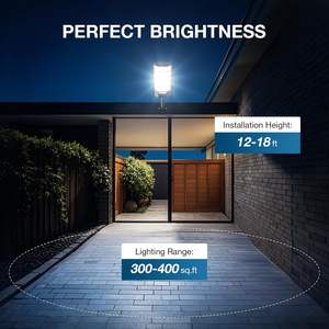 Lampioni Stradali a LED Solari da Esterno 600W Super Luminosi All-In-One con Grado di Protezione IP66, Sensore e Telecomando, Soluzione di Illuminazione Durevole per Giardini - Product Image 5