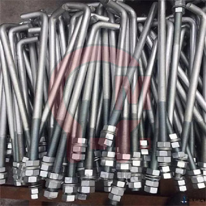 Hlm Miễn Phí Mẫu J Loại Neo Bu Lông Nền Tảng Bu Lông L Loại Vít Pre-Nhúng Neo Carbon Thép Móc Bu Lông - Product Image 3