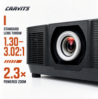 Projecteur de projection laser CAAVITS 12000 Ansi Lumens WUXGA 3LCD pour la projection de mappage sur façade de bâtiment, projecteurs publicitaires extérieurs