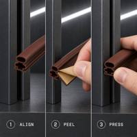 Bande d'étanchéité pour cadre de porte et de fenêtre, imperméable et antivol, isolation acoustique, bande d'étanchéité autocollante pour les interstices