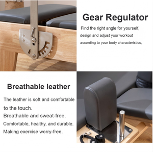 Máquina Profesional de Pilates Reformer con Estructura de Madera y Barra de Pies Ajustable, Adecuada para Estudio de Pilates - Product Image 4