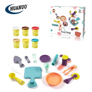 Juego de juego de simulación de plastilina de colores, 6 latas (2 onzas) con juego de arcilla para herramientas de juego para ni - Product Image 1