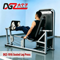Presse à jambes commerciale à assise, équipement de fitness pour salle de sport, machine à presser les jambes à charge par pignon pour club de fitness