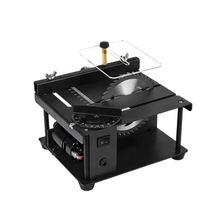 Mini scie circulaire de table 220V 1KW, moteur à vitesse réglable, pour couper le bois, le plastique, l'acrylique, les circuits imprimés, pièces de machine de découpe