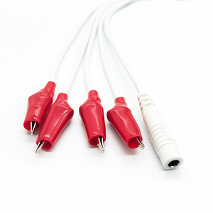 Maßgefertigte 4-in-1 Weiße Krokodilklemmen zu 2mm 4mm Bananenstecker Kabel Krokodilklemme Testkabel - Product Image 5