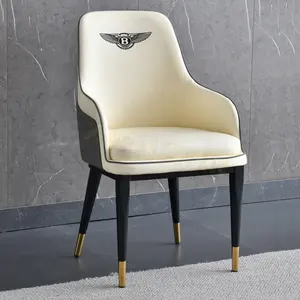 Yemek odası mobilyası olay deri lüks kadife modern restoran sandalyeleri ziyafet yemek sandalyesi oturma odası sandalyeleri