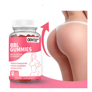 תמצית שורש מאקה מיצרן מקורי (OEM) בתווית פרטית, להגדלת ירכיים, צמיחת ישבן, שיפור צורת הישבן, 100% טבעי, סוכריות גומי BBL לישבן - Product Image 1