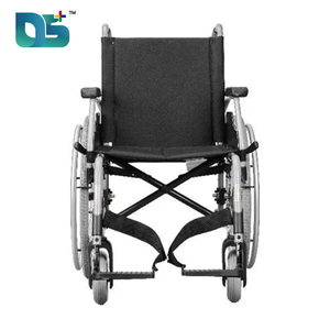 Conception populaire cadre en alliage d'aluminium a parlé pneus épais cuir siège confortable déflecteur genou frein Durable fauteuil roulant manuel - Product Image 3