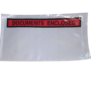Factory Wholesale Self Adhesive Packing List Bag High Quality Clear OPP Back Glue Pouch Custom Size Color Thickness for <b>Logistic</b> - Product Image 1