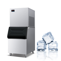 Machine à glaçons en cubes pour cuisine commerciale, 200 kg, longue durée de vie, prix usine