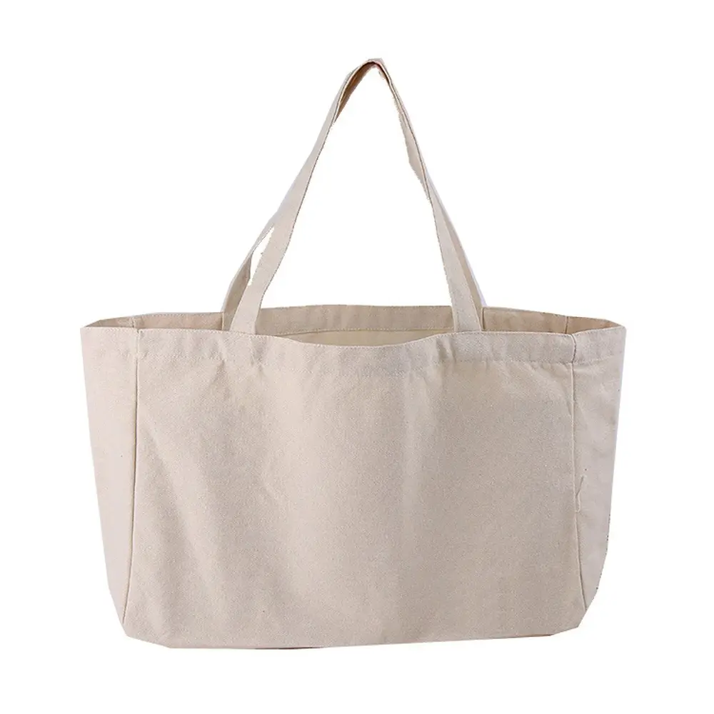 Fourre-tout pour femmes et hommes, sac à main de voyage réutilisable, en toile de coton, avec Logo personnalisé, pour le Shopping, idéal comme cadeau