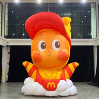 Modèle de garçon gonflable géant de 4,5 m/14,76 pi, mascotte gonflable publicitaire, personnage gonflable personnalisé pour la décoration d'événements