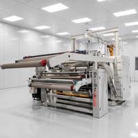 Machine de laminage à chaud pour matériaux filtrants avec colle PUR