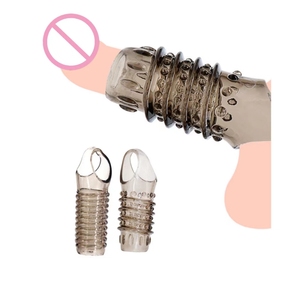 Yeniden Kullanılabilir Doğal Lateks Su Geçirmez Prezervatif Özel Şekilli Dikenli Penis Halkası Geciktirici Seks Süresi Penis Bağlama Seks Oyuncakları - Product Image 6