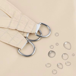 Voile d'ombrage triangulaire personnalisable en HDPE blanc pour <span class=keywords><strong>piscine</strong></span> extérieure et patio, taux d'ombrage de 95 % - Product Image 6