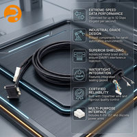 Câble de charge étanche micro-USB à verrouillage pour faisceau de câblage industriel multi-interface en aluminium personnalisé pour scanner de codes-barres