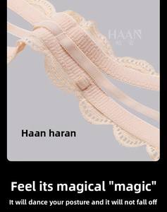 Soutien-gorge absorbant le fer de style japonais petite poitrine rassemblement anti-dérapant épaule <span class=keywords><strong>string</strong></span> respirant <span class=keywords><strong>dentelle</strong></span> épaisse taille basse push-up sexy - Product Image 2