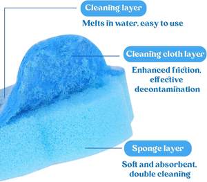 Cepillo limpiador de inodoro desechable al por mayor de fábrica con 6 cabezales de repuesto Cepillo de limpieza de inodoro desechable - Product Image 2