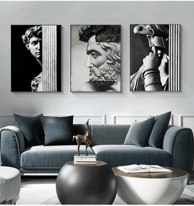 Pinturas Vintage sobre <span class=keywords><strong>la</strong></span> <span class=keywords><strong>pared</strong></span>, pósteres e impresiones <span class=keywords><strong>de</strong></span> arte, escultura <span class=keywords><strong>de</strong></span> David, <span class=keywords><strong>collage</strong></span>, imágenes artísticas <span class=keywords><strong>en</strong></span> blanco y ne - Product Image 6