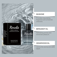 Roxeli Cologne pour homme à label privé, longue durée, bleu clair, bois océanique, parfum naturel, vaporisateur